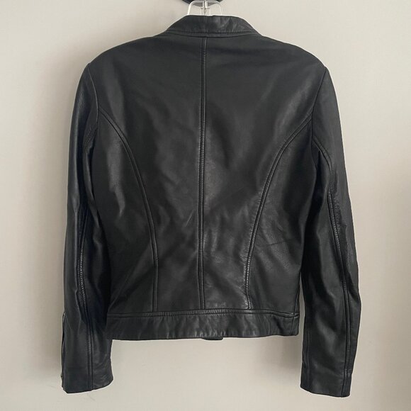 Mango Genuine Leather Jacket - Picture 5 of 7